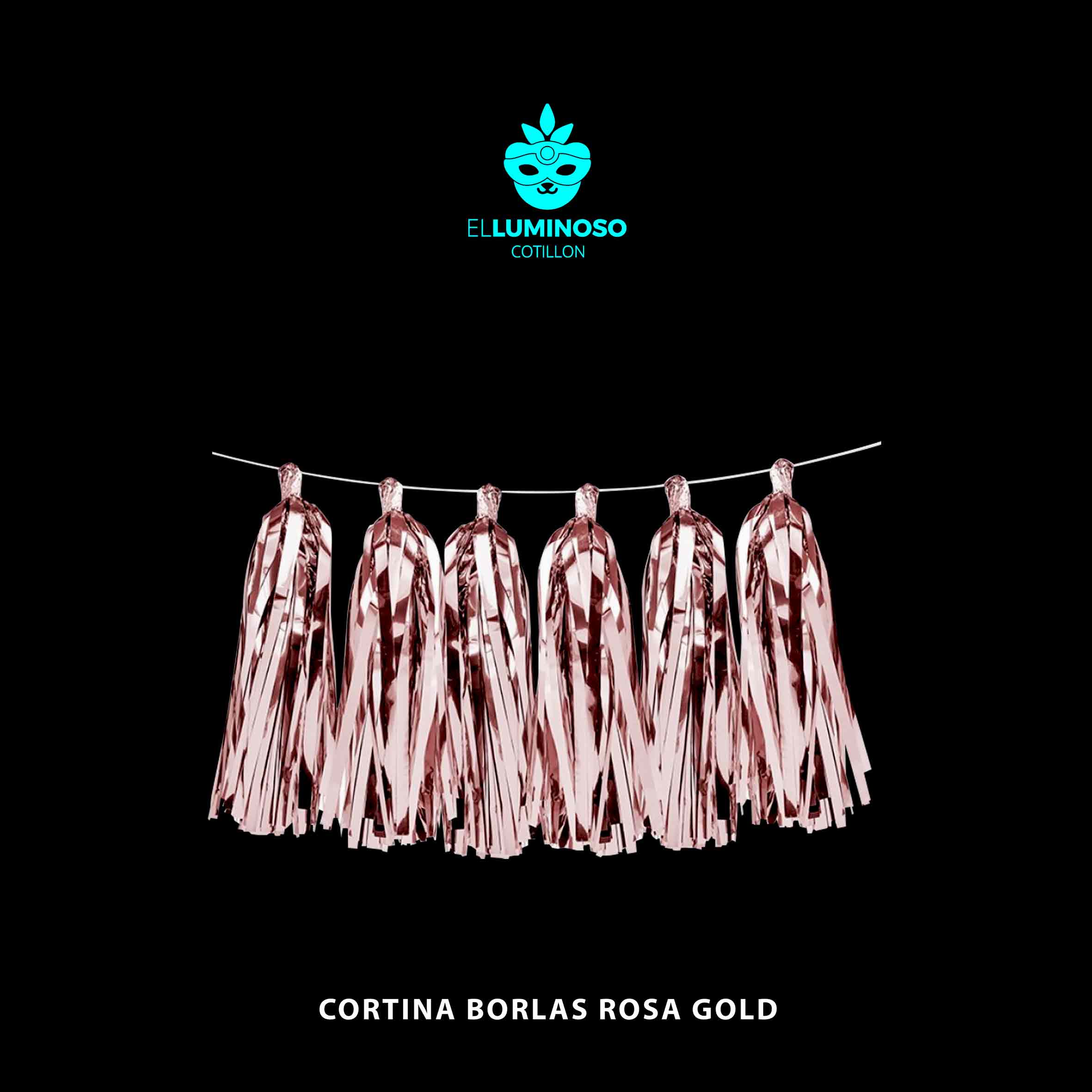 GUIRNALDA BORLAS ROSA GOLD GUT088
